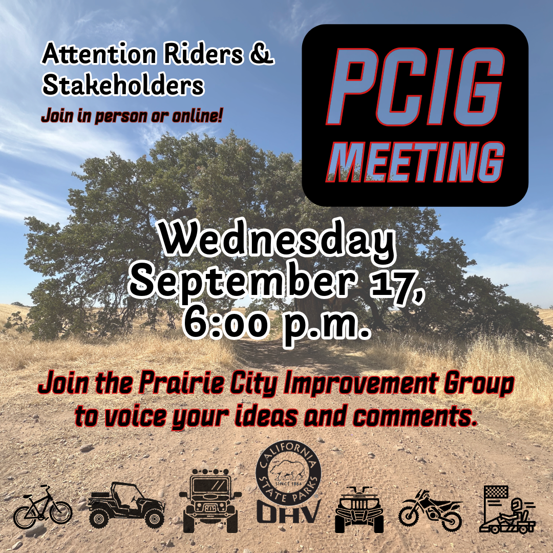 Prairie City Improvement Group Meeting Poster